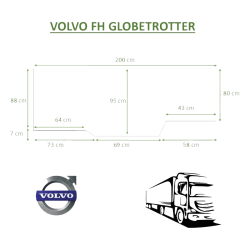 Matelas cabine pour VOLVO FH GLOBETROTTER