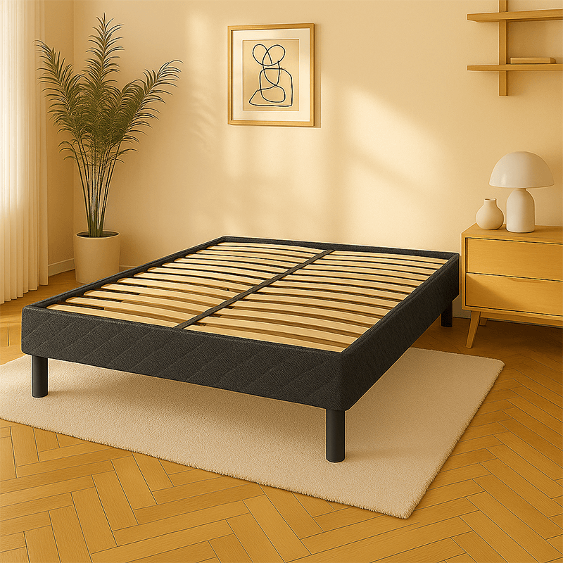 Sommier à lattes larges configurable