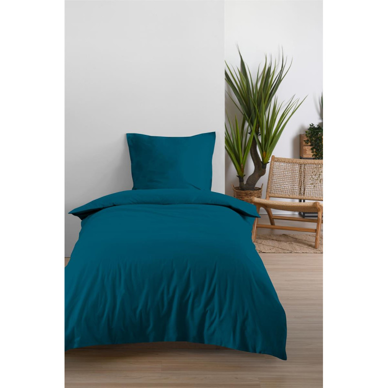Drap housse EDEN Petrole