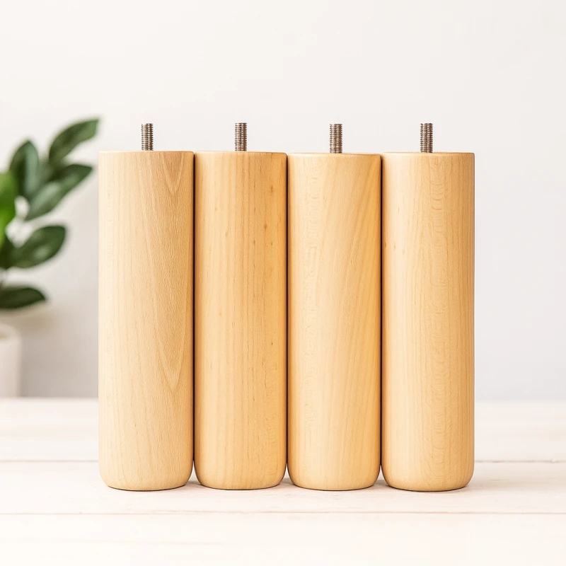 Pieds Bois 25 cm naturel