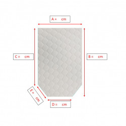 Forme pans coupés Matelas pour CAMPING-CAR mémoire de forme PLENITUDE