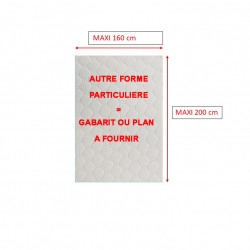 Sur mesure Matelas pour CAMPING-CAR mémoire de forme PLENITUDE