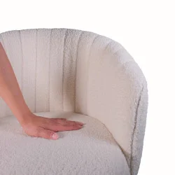 Chaise TACE tissu bouclé